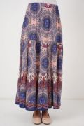 1898 Desenli Uzun Etek - Saks resmi